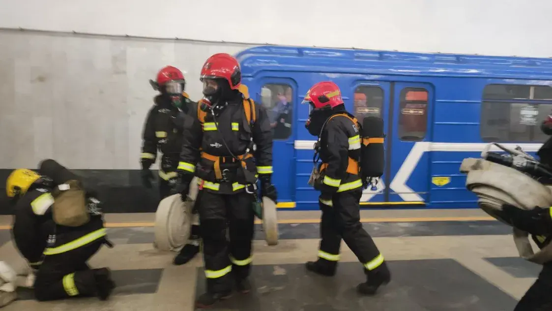 У мінскім метро прайшлі начныя вучэнні