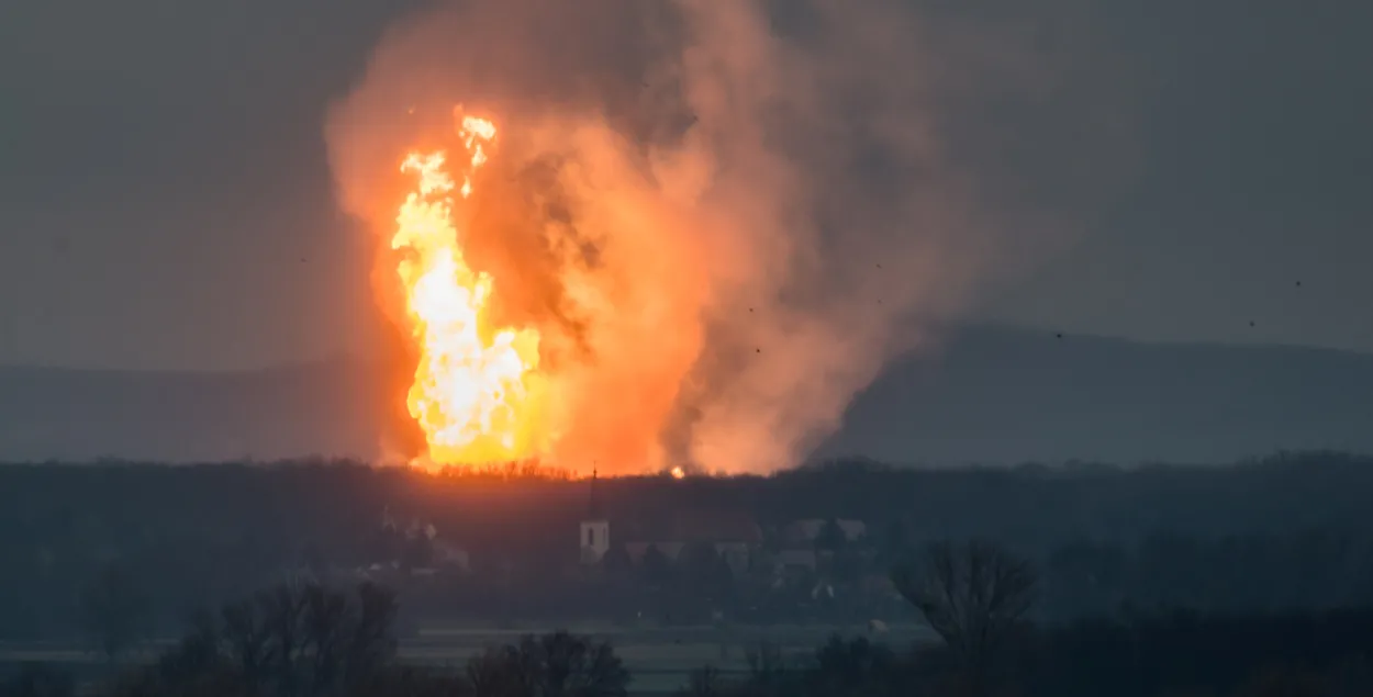 На адной з найбуйнейшых газавых станцый Еўропы адбыўся выбух (фота, відэа)