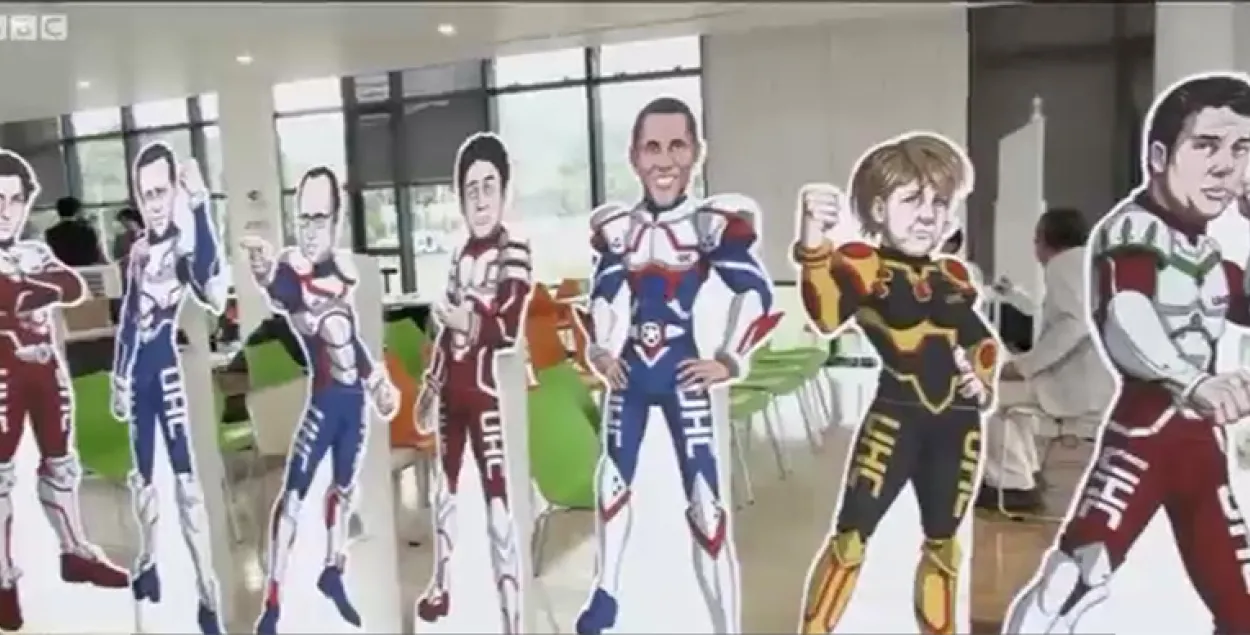 Відэа: Японцы паказалі лідараў G7 у выглядзе супергерояў анімэ 