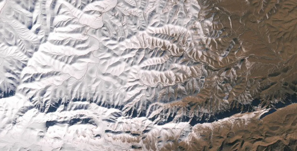 NASA апублікавала фота снегу ў Сахары, зробленае са спадарожніка