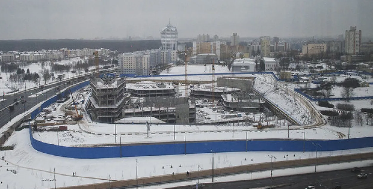 Будаўніцтва "Газпром цэнтра" ў Мінску вырашылі закансерваваць