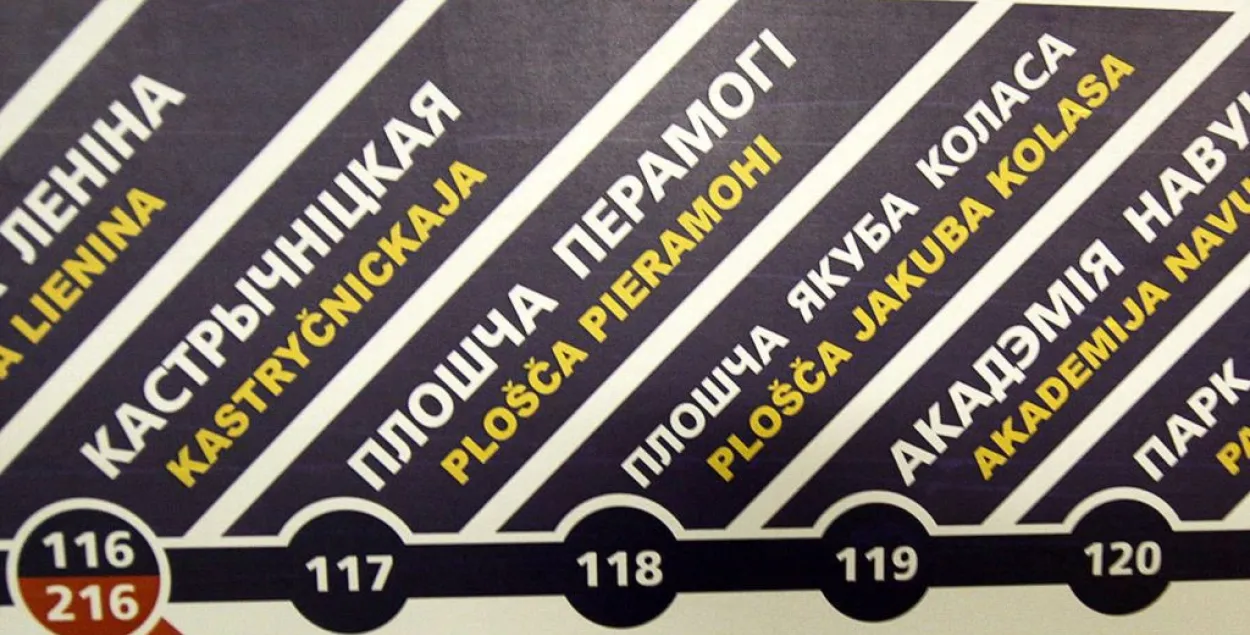 У метро беларускай лацінкай пісаць можна, прозвішча ў пашпарце — не?