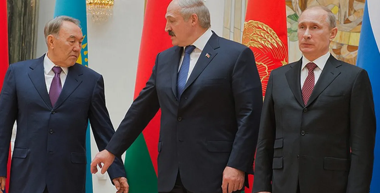 Назарбаеў заклапочаны "праблемнымі пытаннямі" паміж Беларуссю і Расіяй