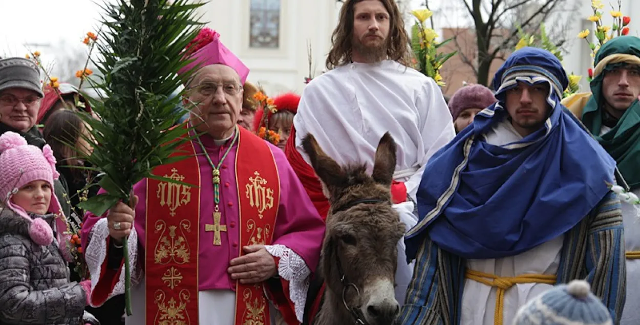 Католікі сёння святкуюць Пальмовую нядзелю