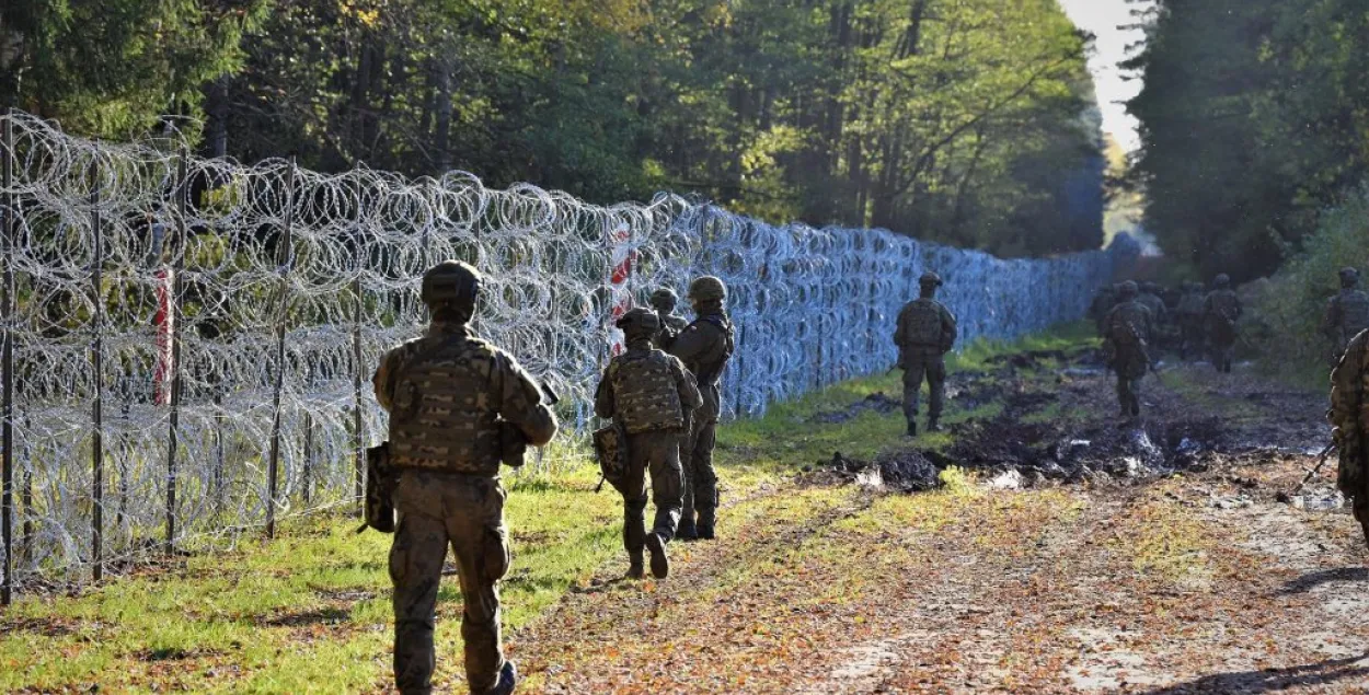 Польские пограничники на границе с Беларусью / twitter.com/Straz_Graniczna​