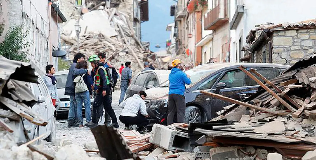 Колькасць ахвяраў землятрусу ў Італіі вырасла да 63 чалавек