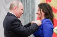 Путин и Симоньян / Кремльт 