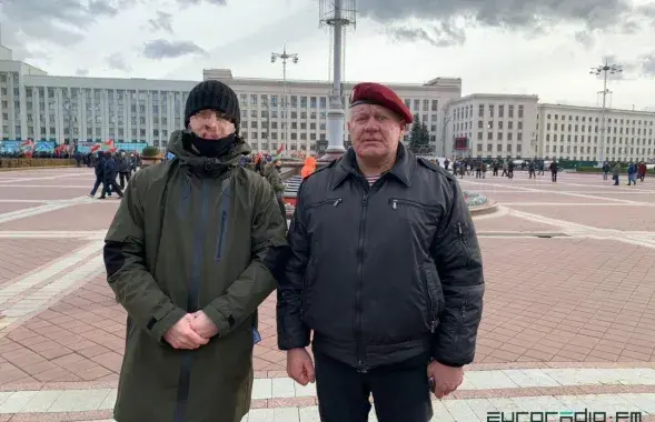 Дмитрий Павличенко на площади Независимости / Прислал читатель Еврорадио​