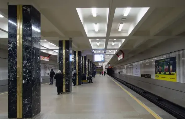 У мінскім метро (ілюстрацыйнае фота)