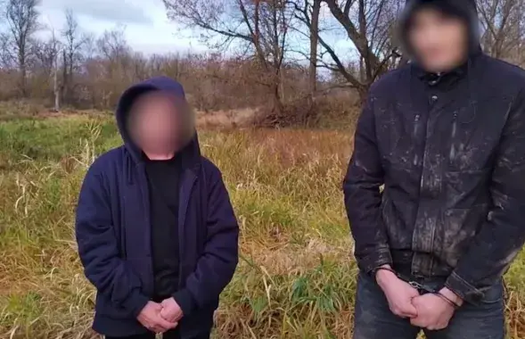 Задержанные польские контрабандисты
