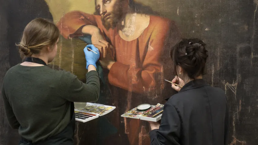 В Национальном художественном музее отреставрировали картину Дамеля (фото)