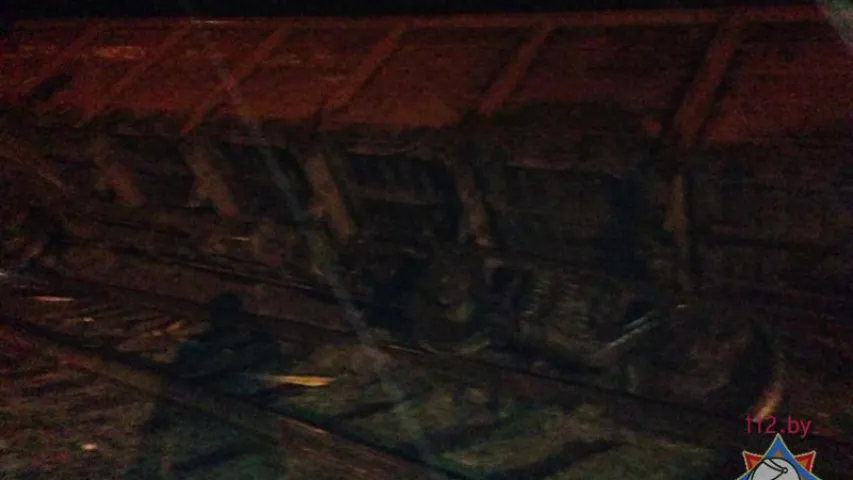 Каля Скідзеля на чыгунцы перакуліўся вагон з 55 тонамі буракоў (фота)