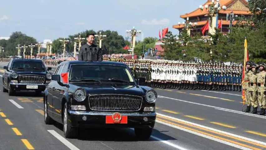 Аляксандр і Мікалай Лукашэнкі прысутнічалі на ваенным парадзе ў Пекіне