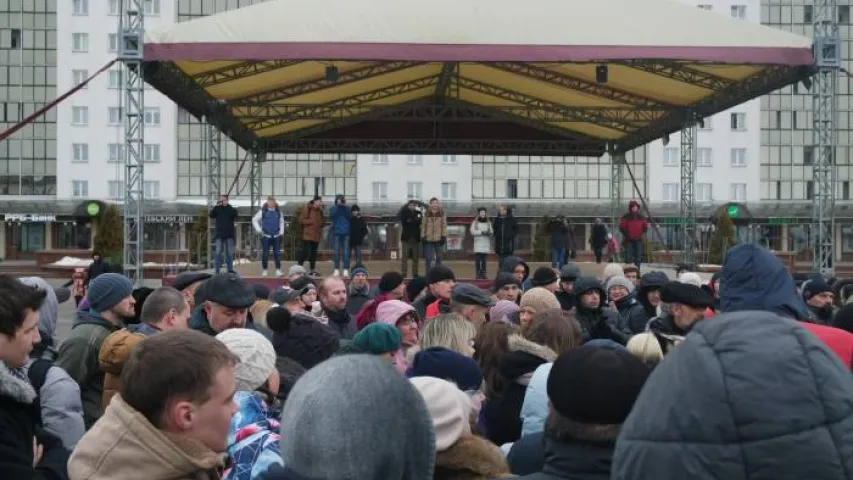 Акцыя “недармаедаў” ў Віцебску сабрала некалькі дзясяткаў чалавек (фота)