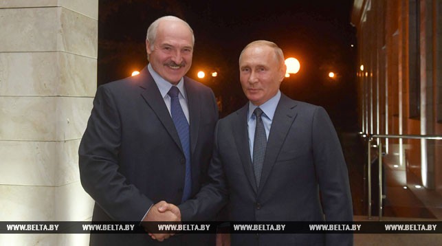 Лукашэнка падзякаваў Пуціну за магчымасць адпачыць ад "прэзідэнцкіх праблем"
