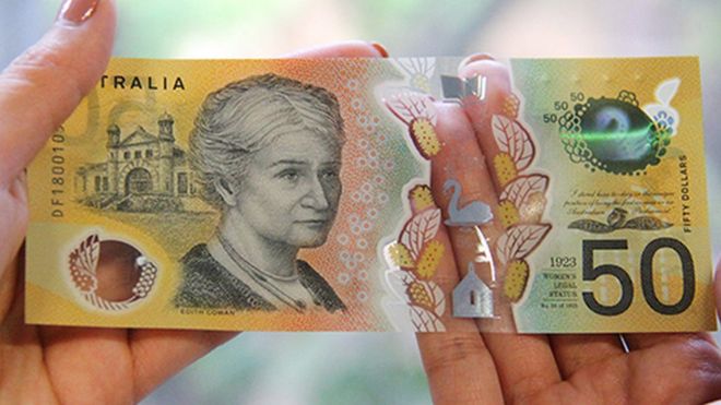 На новых банкнотах у Аўстраліі знайшлі памылку друку (фота)