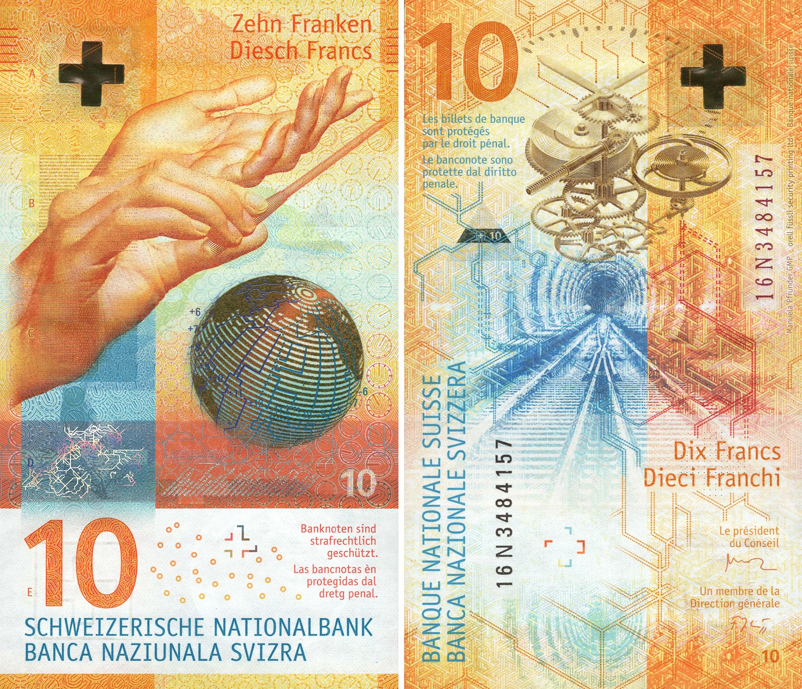 Банкіры назвалі найлепшую купюру ў свеце — 10 швейцарскіх франкаў