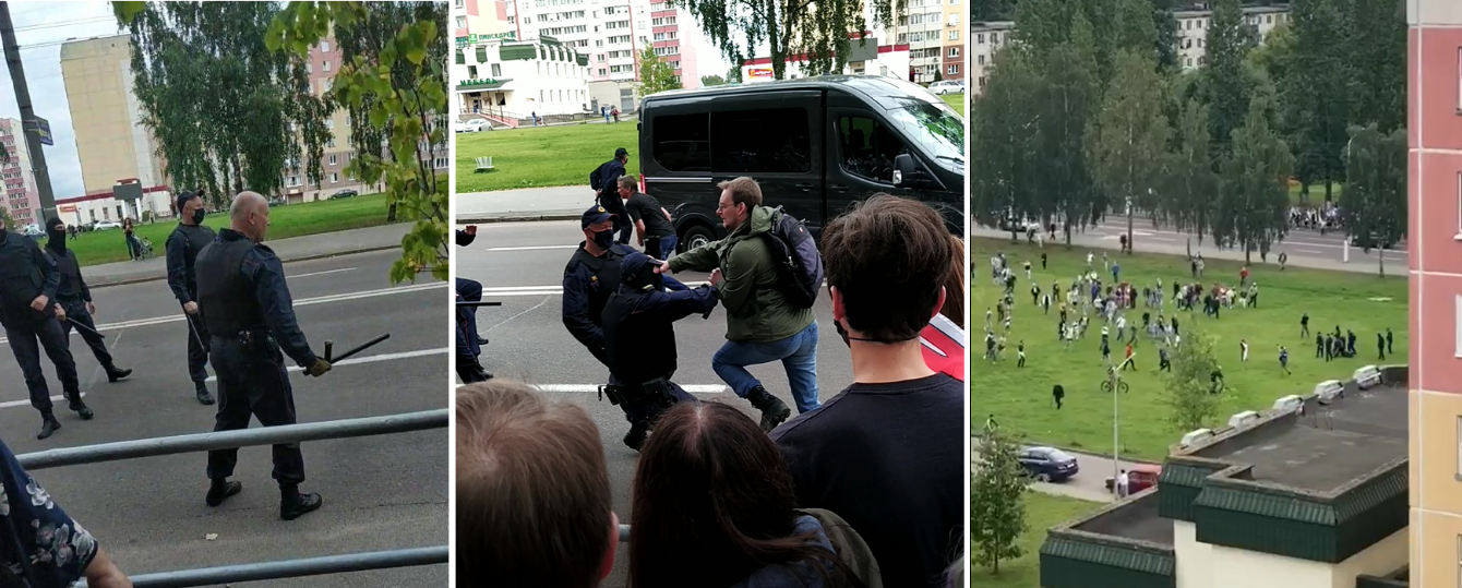 В Витебске протестующие отбивали своих у силовиков, начато уголовное дело