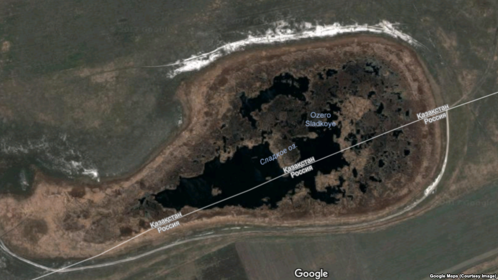 ФСБ Расіі патлумачыла, як возера Салодкае апынулася ў Казахстане