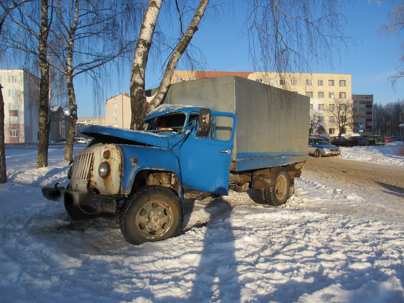 У Горках грузавік з мёртвым кіроўцам наехаў на пешаходаў (фота)