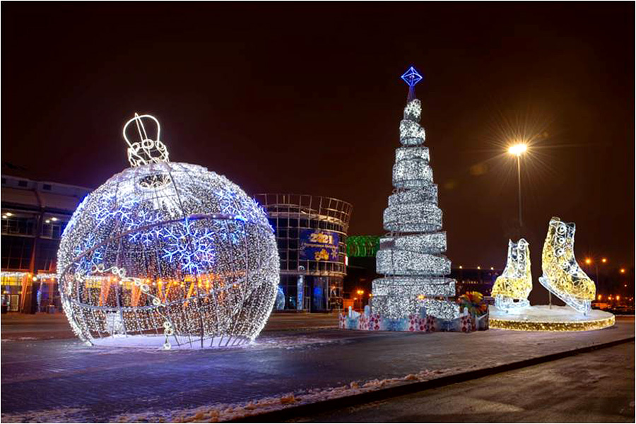 К Новому году Минск украсят новыми световыми композициями 
