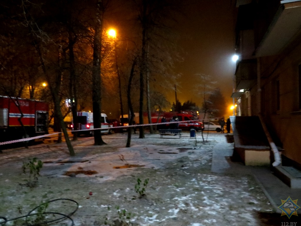 Уначы ў Мінску падчас пажару загінулі два чалавекі
