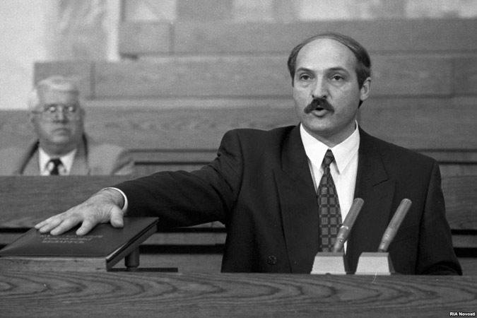 24 гады таму Аляксандр Лукашэнка стаў прэзідэнтам (фота)