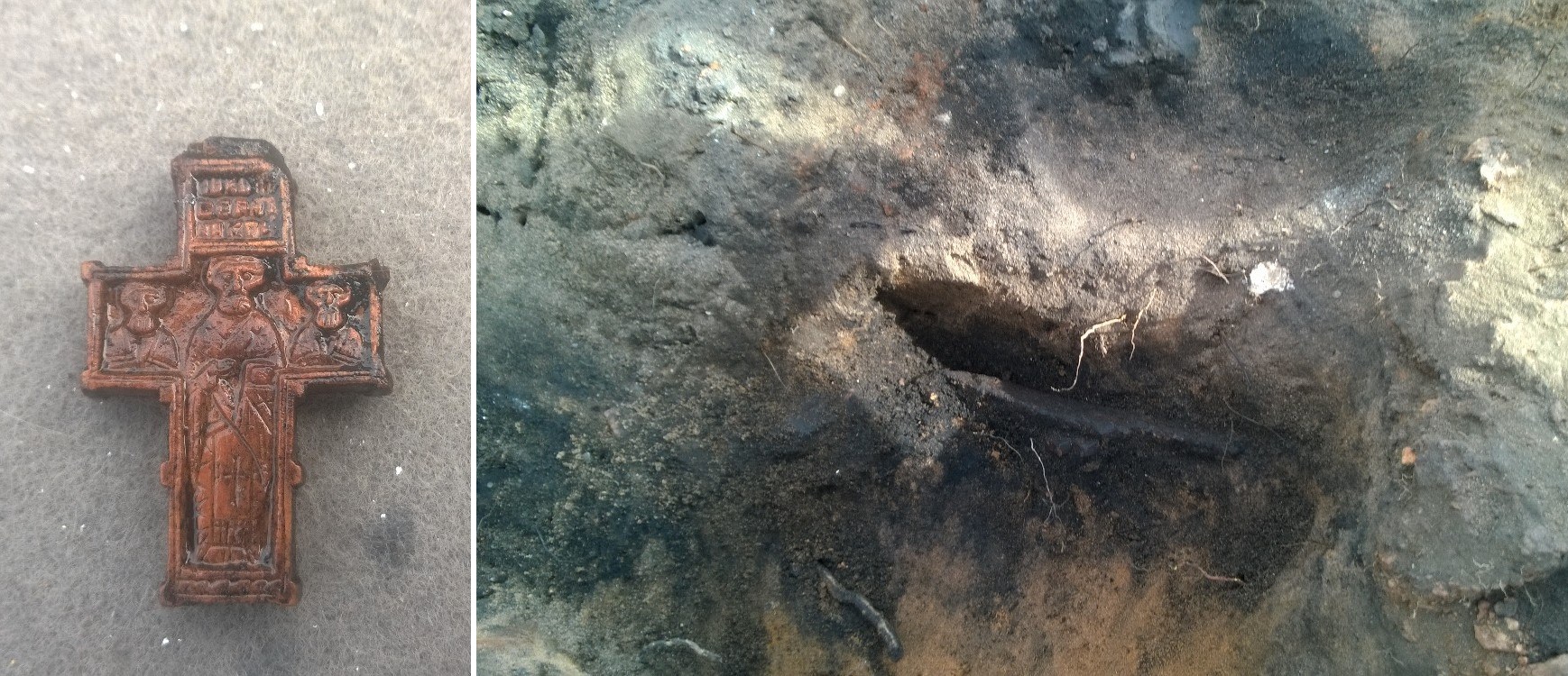 На раскопках пад Расонамі знайшлі ўнікальны крыж часоў Івана Жахлівага