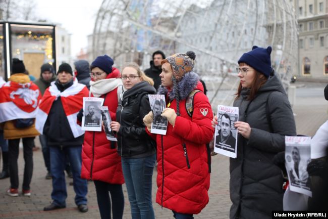 Противники интеграции с Россией в пятый раз прошли по центру Минска