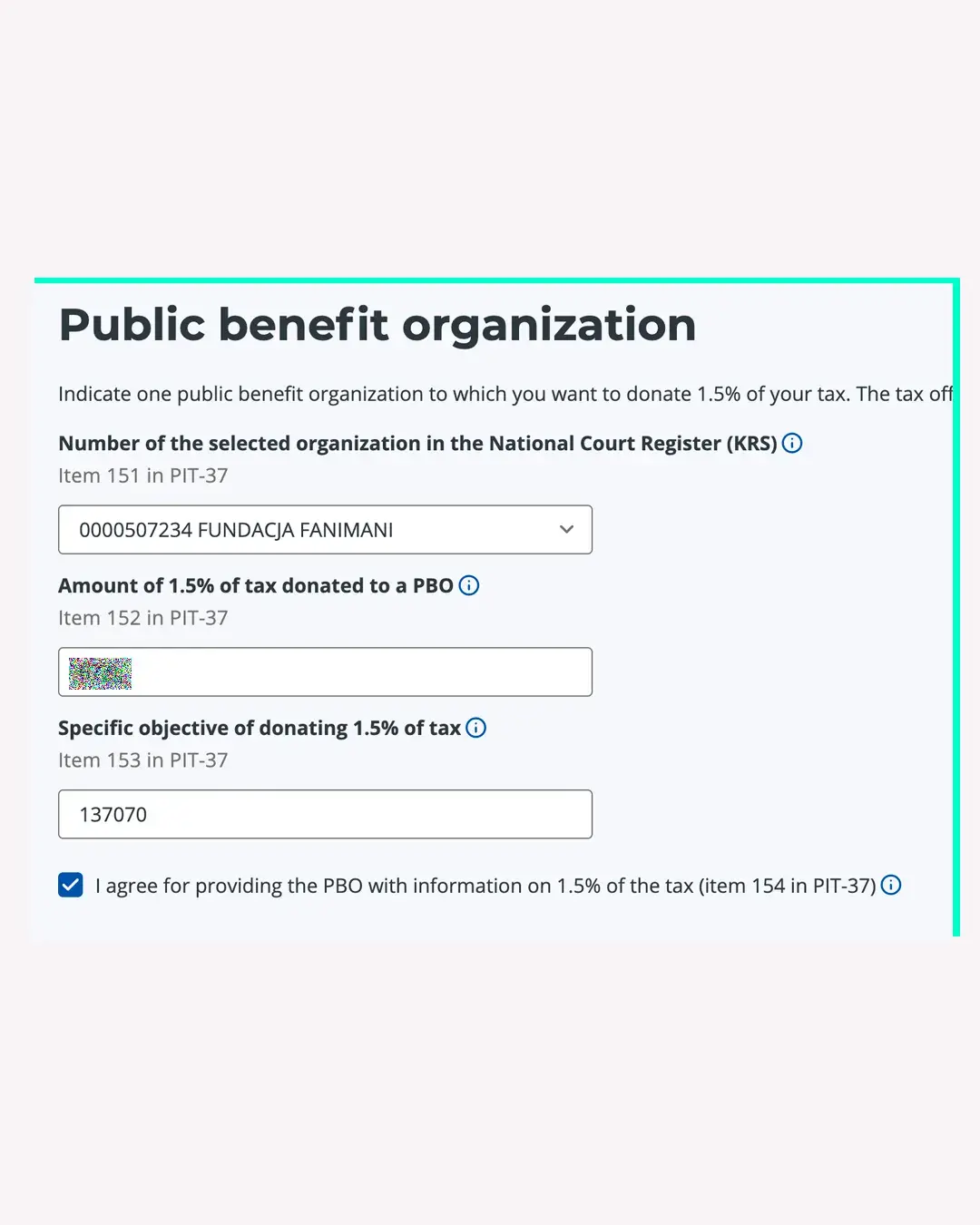 Кому отправить 1,5% налога в Польше из белорусских организаций