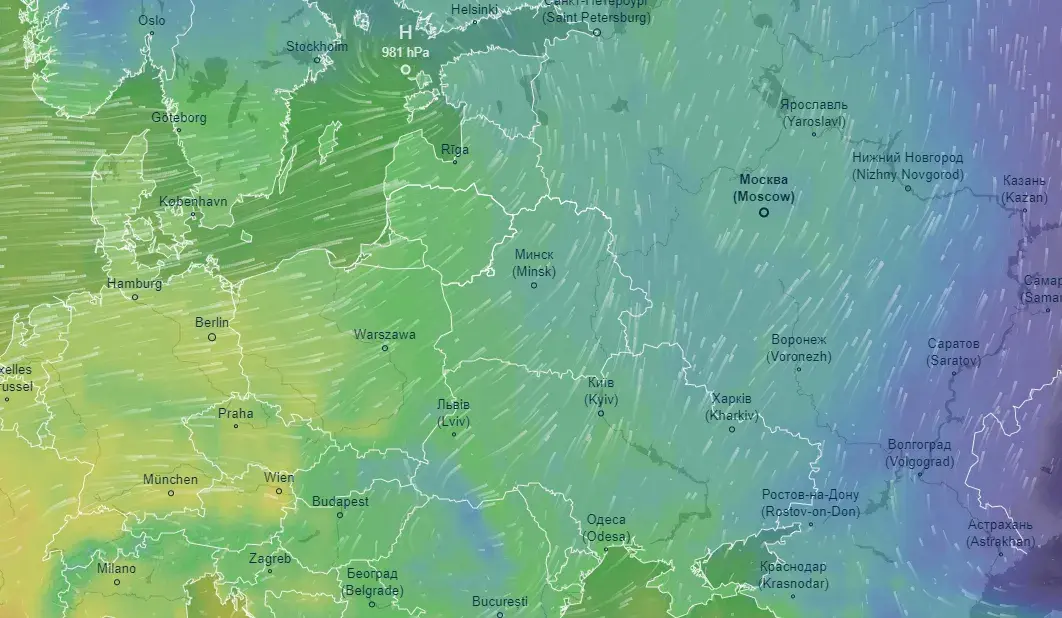 Погода в Беларуси 24 января 2024 — карта