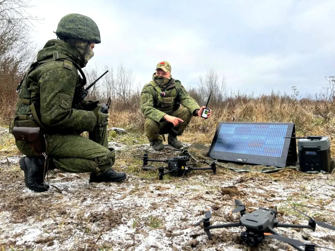 Беларускія артылерысты вучыліся збіваць беспілотнікі
