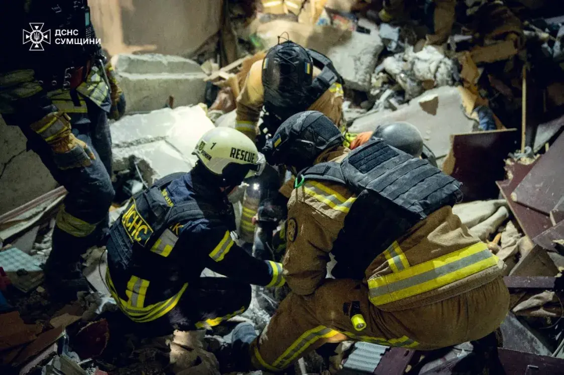 Колькасць загінулых у Сумах ад расійскага абстрэлу павялічылася да 9 чалавек