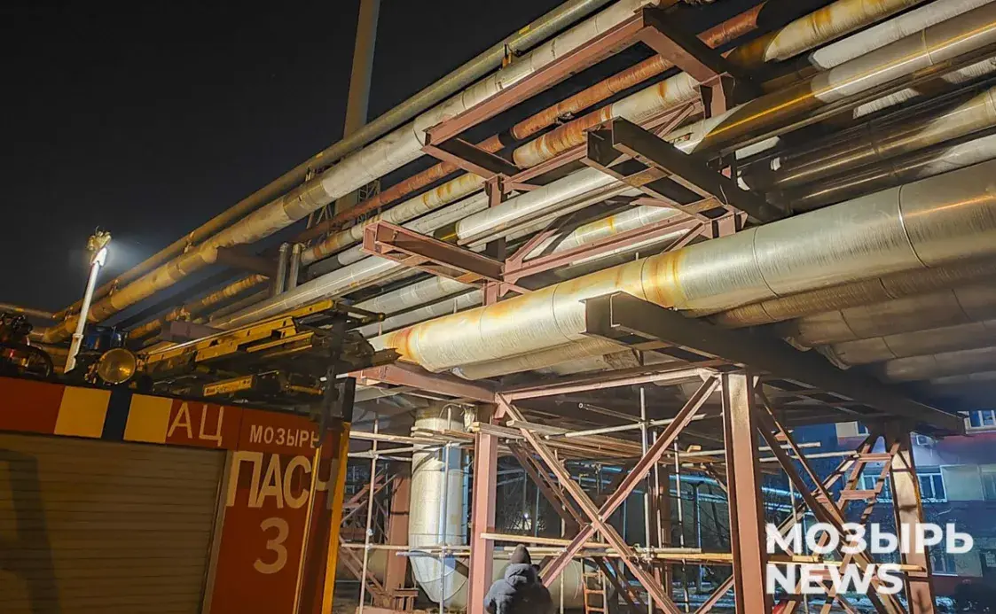 Жыхары Мазыра суткі былі без цяпла і гарачай вады