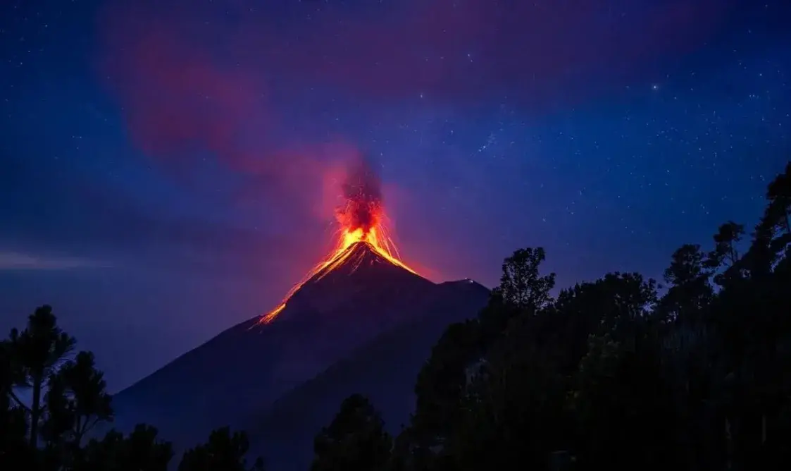 Извержение вулкана