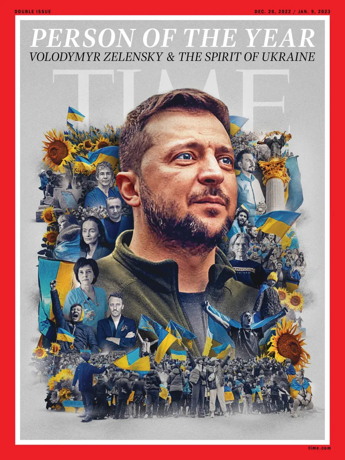 Time назваў "чалавекам года" Уладзіміра Зяленскага і "дух Украіны" 