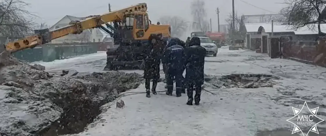 Камунальная аварыя ў Асіповічах: горад без вады