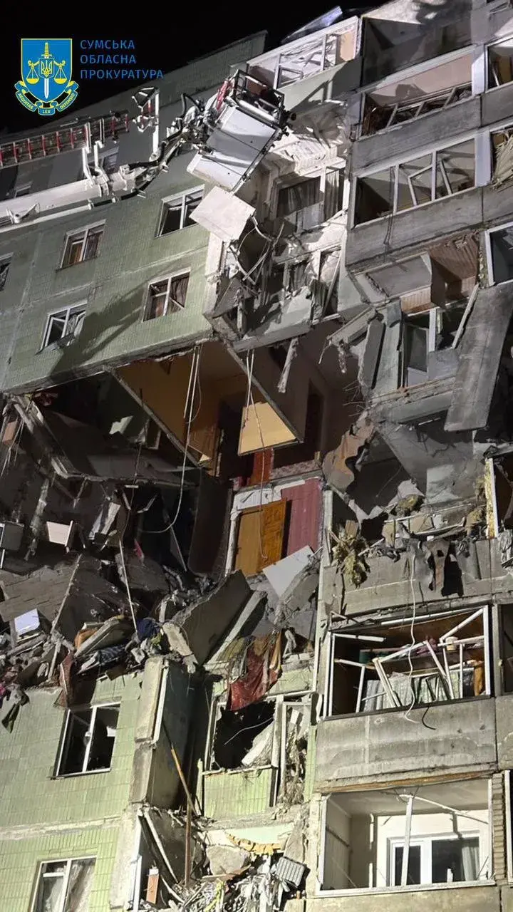 Колькасць загінулых у Сумах ад расійскага абстрэлу павялічылася да 9 чалавек