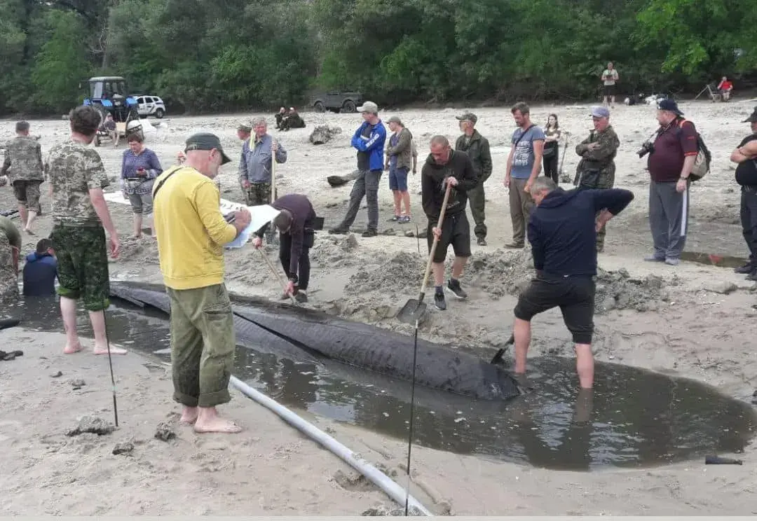 Древнюю лодку нашли на дне Днепра, обмелевшего после трагедии на Каховский ГЭС