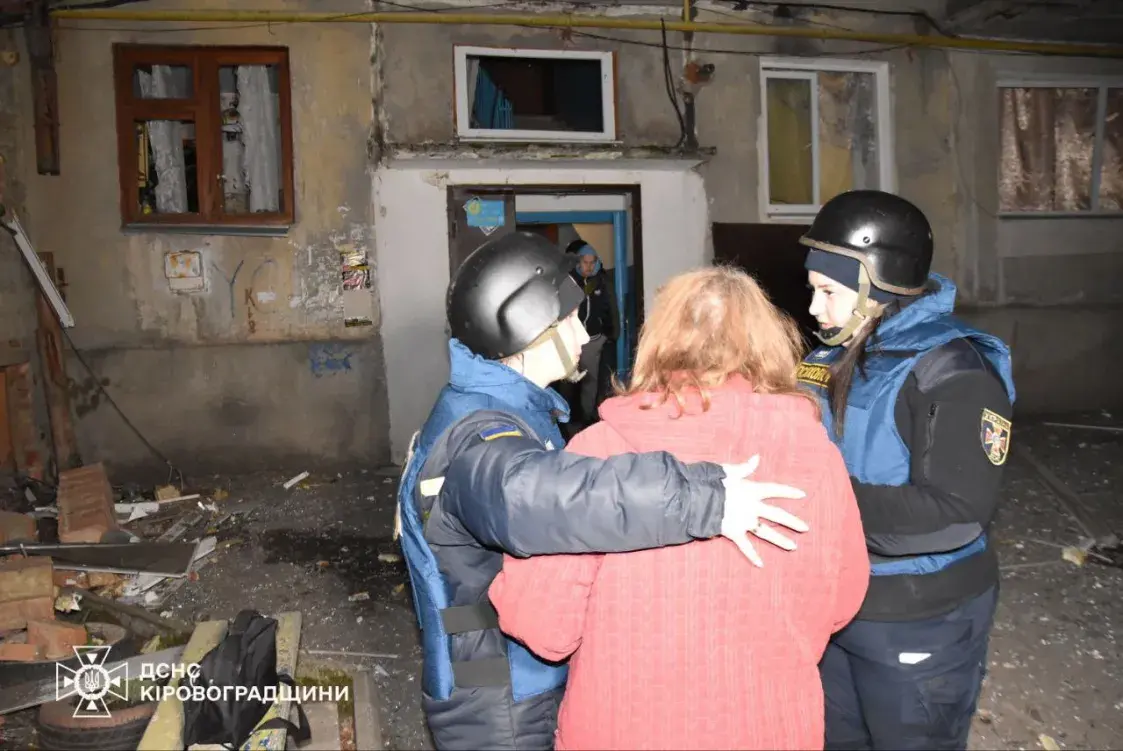 Расіяне правялі вялізную атаку беспілотнікаў на ўкраінскі горад Крапіўніцкі