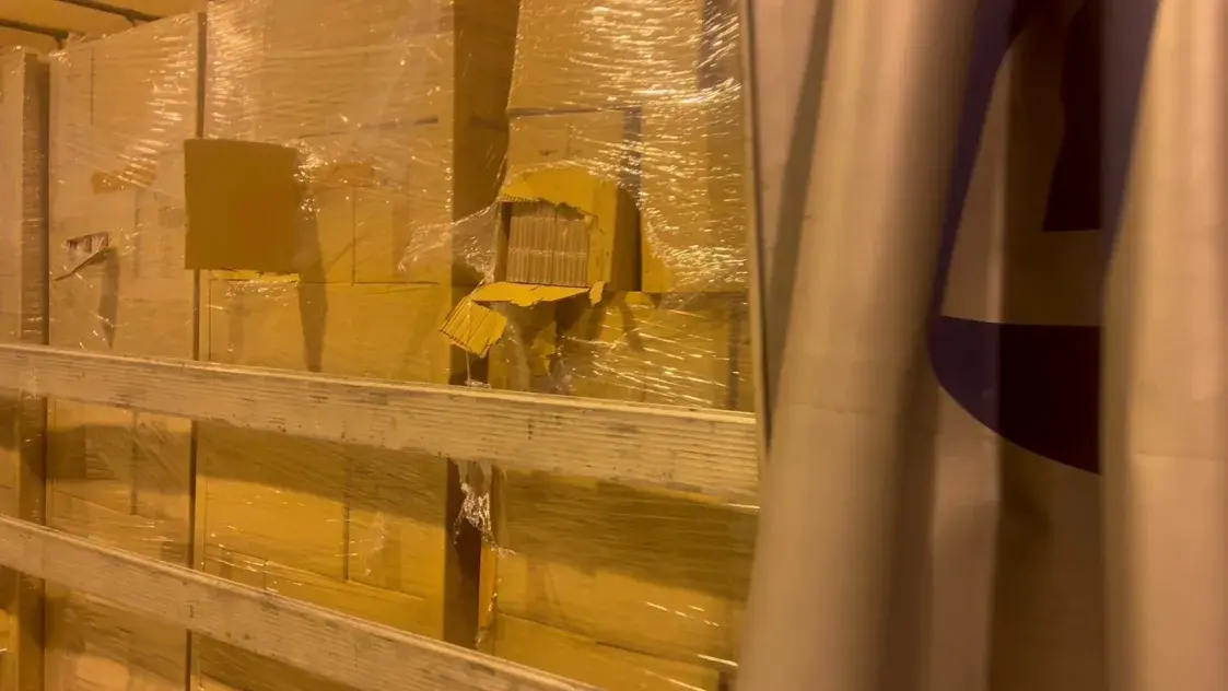 Літоўцы затрымалі рэкордную партыю кантрабандных цыгарэт з Беларусі
