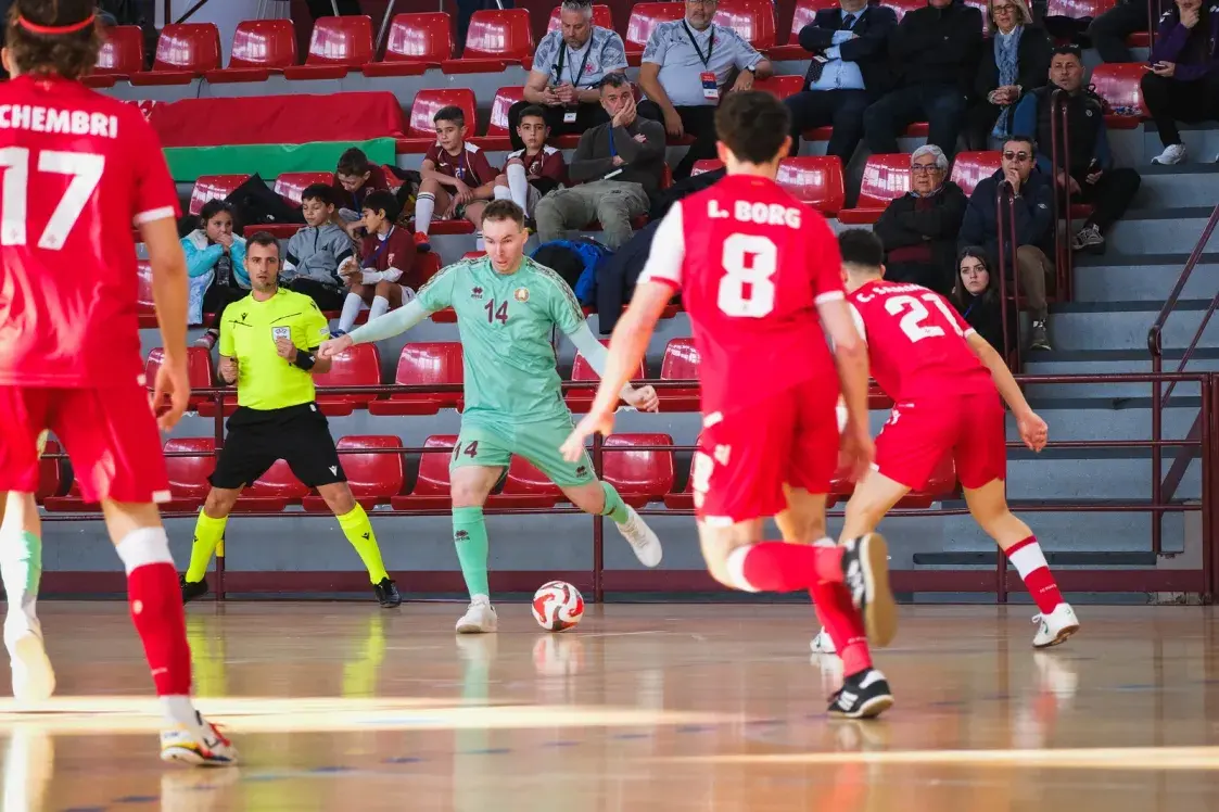 Зборная Беларусі па міні-футболе разграміла Мальту