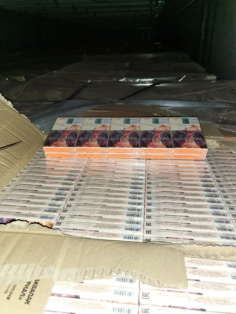 Літоўцы перахапілі кантрабанду беларускіх цыгарэт на 5,6 млн еўра