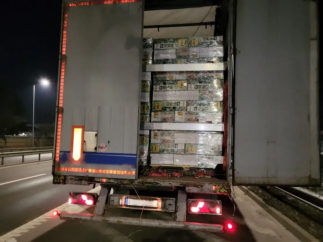 Літоўцы перахапілі кантрабанду беларускіх цыгарэт на 5,6 млн еўра