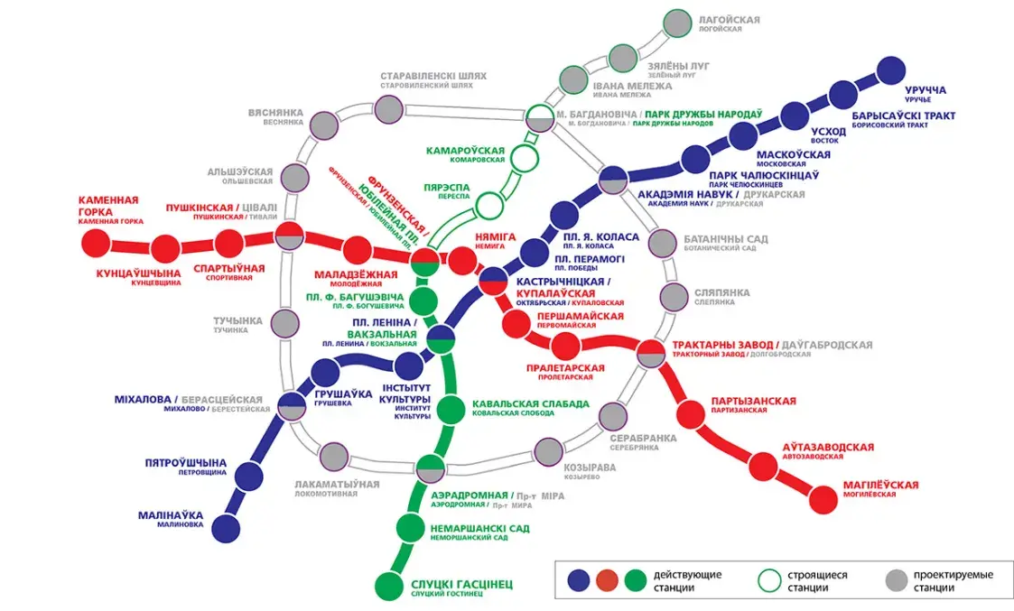 На новой перспективной схеме минского метро убрали шесть станций