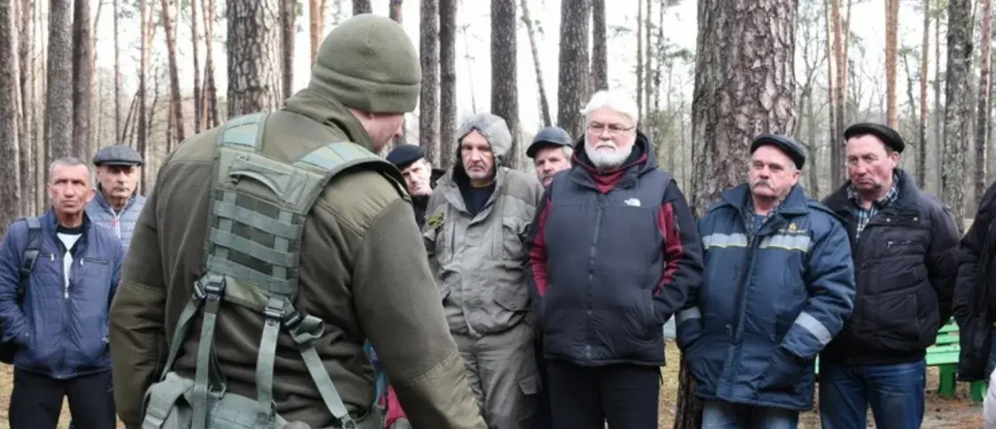Спецназаўцы трэніравалі "народнае апалчэнне" ў Гомельскім раёне