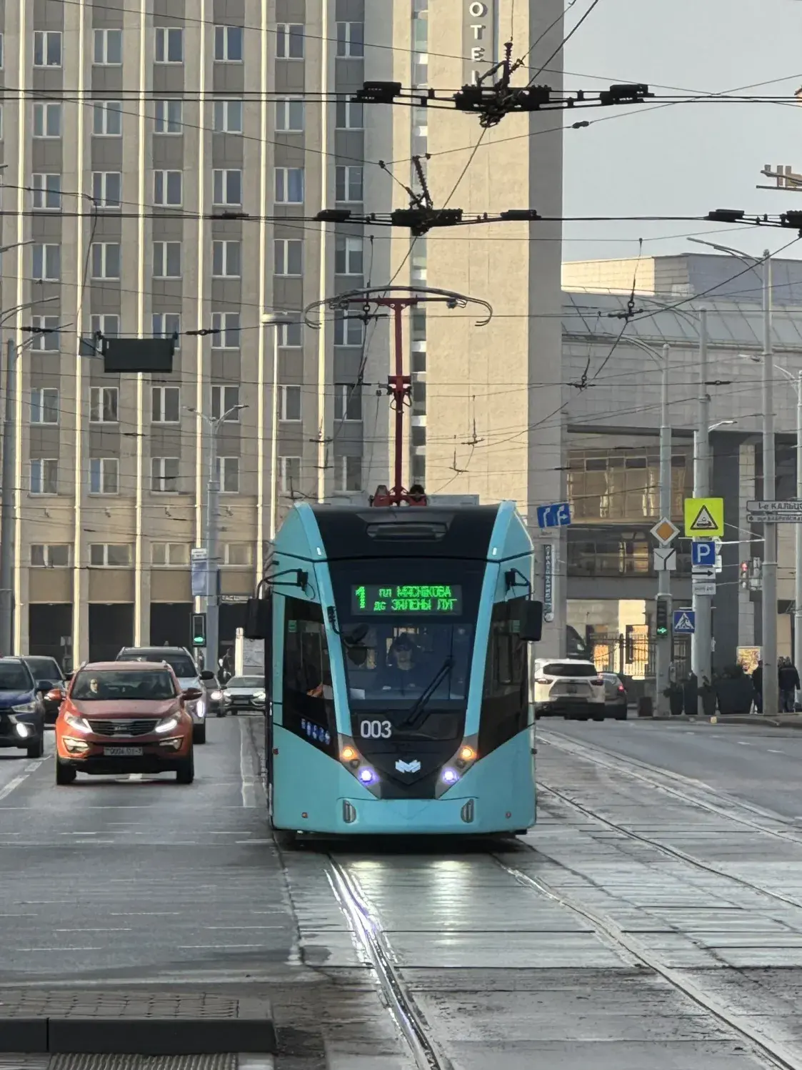 У Мінску на маршрутах з'явіліся новыя трамваі