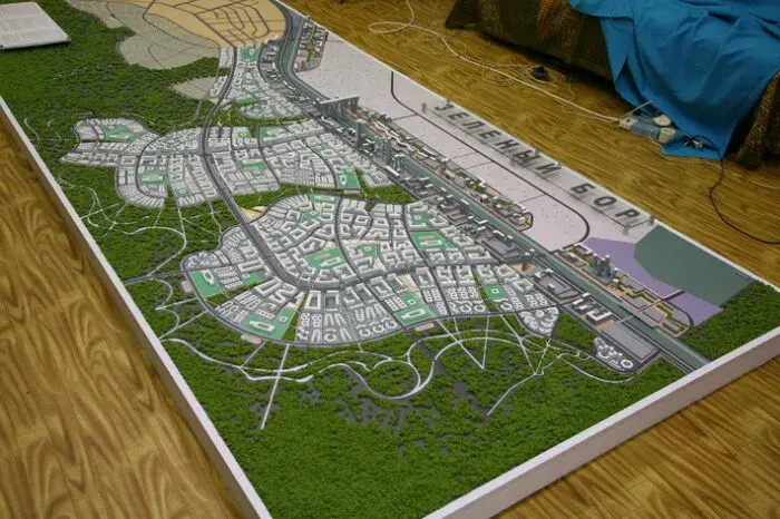 Проекта района "Зеленый Бор" в Колодищах