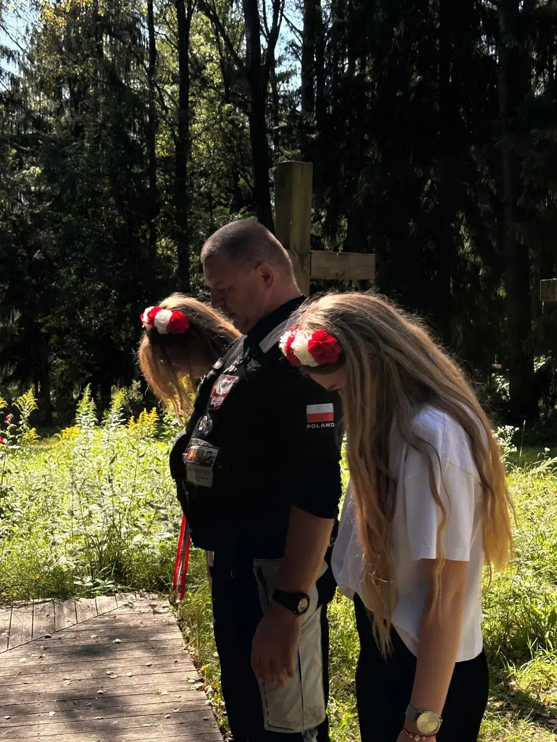 Польскія байкеры, якім забаранілі ўезд у Расію, наведалі Курапаты