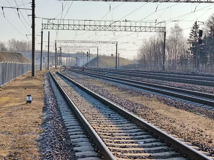 Как идёт стройка железнодорожной ветки в аэропорт. Фотофакт